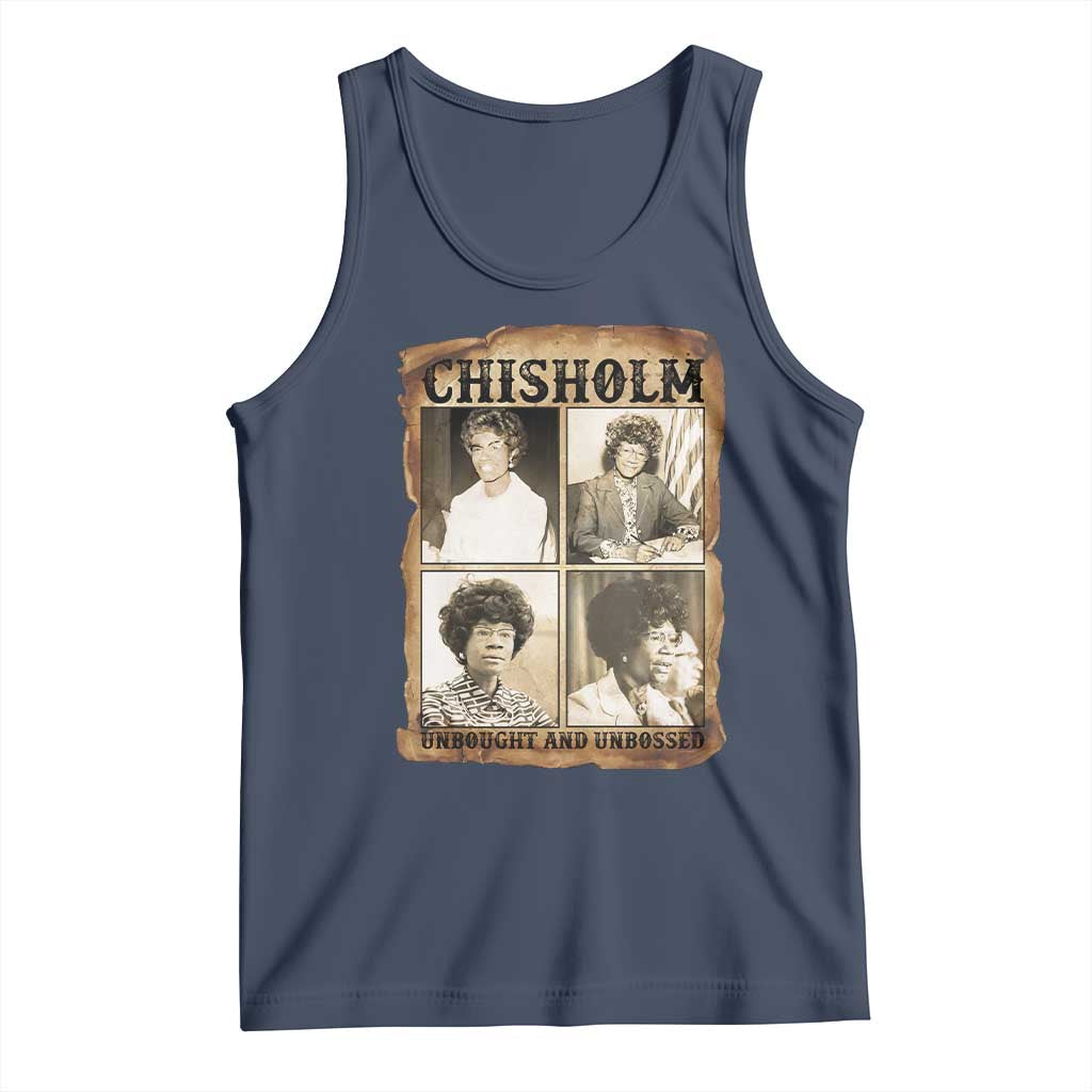 Vintage Shirley Chisholm Unbought And Unbossed Tank Top Womens History Month
