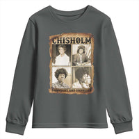 Vintage Shirley Chisholm Unbought And Unbossed Youth Sweatshirt Womens History Month