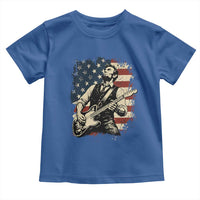 Vintage Abraham Lincoln Playing Electric Guitar Toddler T Shirt Patriotic Rocker Gift