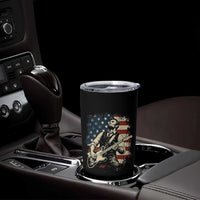 Vintage Abraham Lincoln Playing Electric Guitar Tumbler Cup Patriotic Rocker Gift