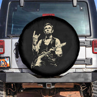 Rock And Roll Abraham Lincoln Playing Guitar Spare Tire Cover Vintage Patriotic Music Gift