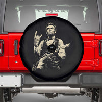 Rock And Roll Abraham Lincoln Playing Guitar Spare Tire Cover Vintage Patriotic Music Gift