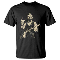 Rock And Roll Abraham Lincoln Playing Guitar T Shirt Vintage Patriotic Music Gift