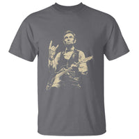 Rock And Roll Abraham Lincoln Playing Guitar T Shirt Vintage Patriotic Music Gift