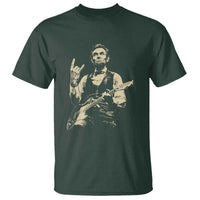 Rock And Roll Abraham Lincoln Playing Guitar T Shirt Vintage Patriotic Music Gift
