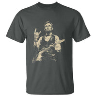 Rock And Roll Abraham Lincoln Playing Guitar T Shirt Vintage Patriotic Music Gift