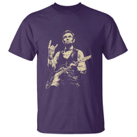 Rock And Roll Abraham Lincoln Playing Guitar T Shirt Vintage Patriotic Music Gift