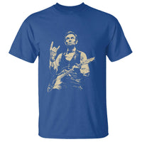 Rock And Roll Abraham Lincoln Playing Guitar T Shirt Vintage Patriotic Music Gift