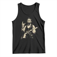 Rock And Roll Abraham Lincoln Playing Guitar Tank Top Vintage Patriotic Music Gift