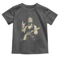 Rock And Roll Abraham Lincoln Playing Guitar Toddler T Shirt Vintage Patriotic Music Gift