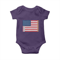 Pencil Stripes USA Flag Baby Onesie Proud American Teacher Graduation Gift