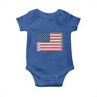 Pencil Stripes USA Flag Baby Onesie Proud American Teacher Graduation Gift