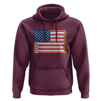 Pencil Stripes USA Flag Hoodie Proud American Teacher Graduation Gift