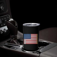 Pencil Stripes USA Flag Tumbler Cup Proud American Teacher Graduation Gift