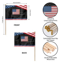 Pencil Stripes USA Flag Patriotic Handheld Flag Proud American Teacher Graduation Gift