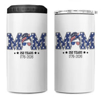 Patriotic Mothers Day Gift 4 in 1 Can Cooler Tumbler USA 250 Years Celebration