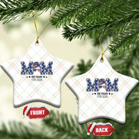 Patriotic Mothers Day Gift Ceramic Ornament USA 250 Years Celebration