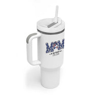 Patriotic Mothers Day Gift Tumbler With Handle USA 250 Years Celebration