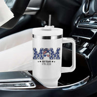 Patriotic Mothers Day Gift Tumbler With Handle USA 250 Years Celebration