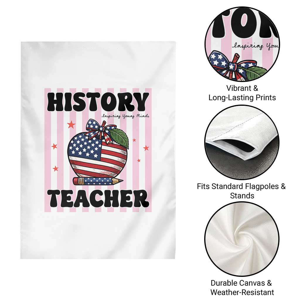 Inspiring Young Minds Teacher Garden Flag 250th Anniversary Educator Gift