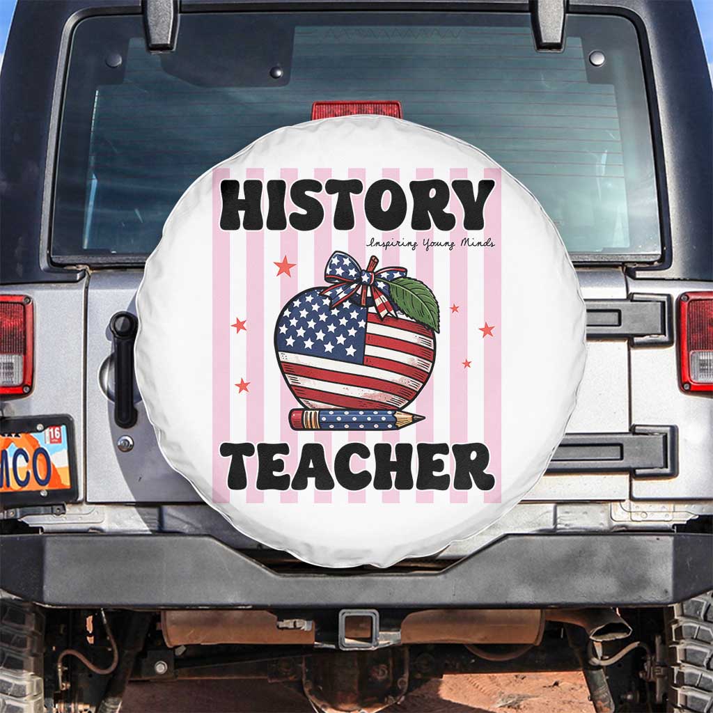 Inspiring Young Minds Teacher Spare Tire Cover 250th Anniversary Educator Gift