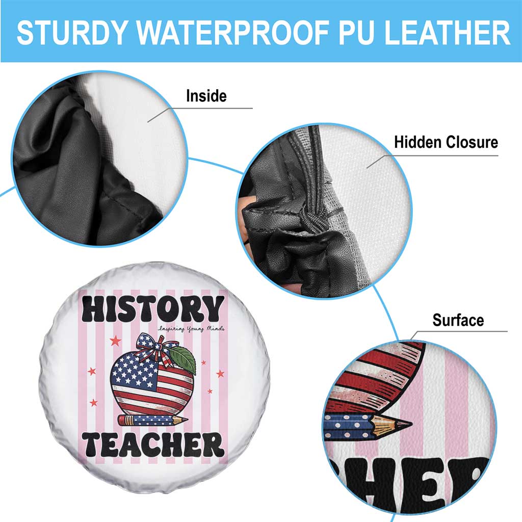 Inspiring Young Minds Teacher Spare Tire Cover 250th Anniversary Educator Gift