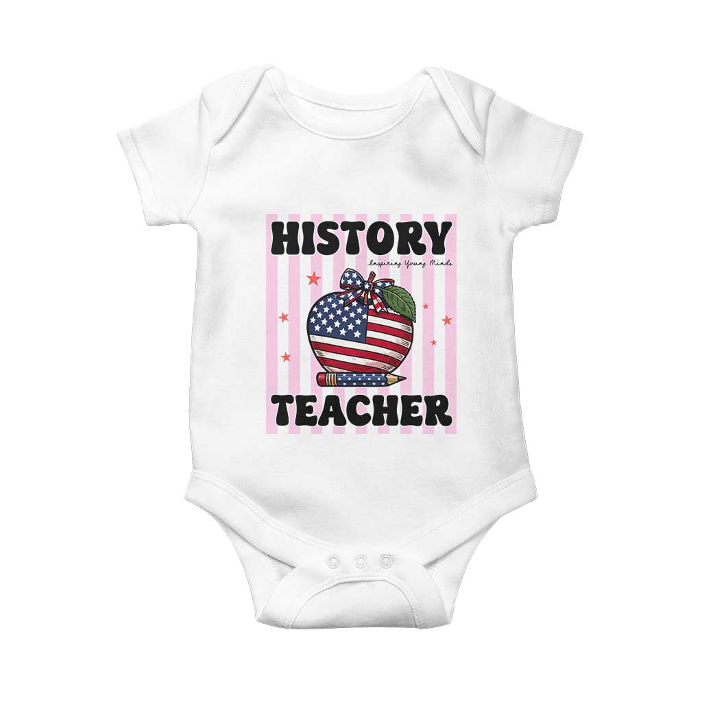 Inspiring Young Minds Teacher Baby Onesie 250th Anniversary Educator Gift