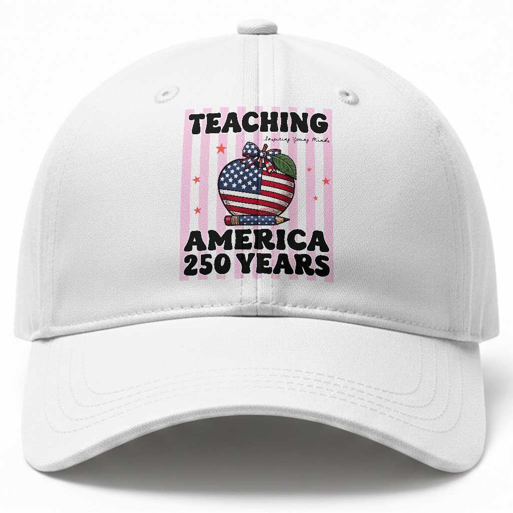 Inspiring Young Minds Teacher Baseball Cap America 250th Anniversary Gift
