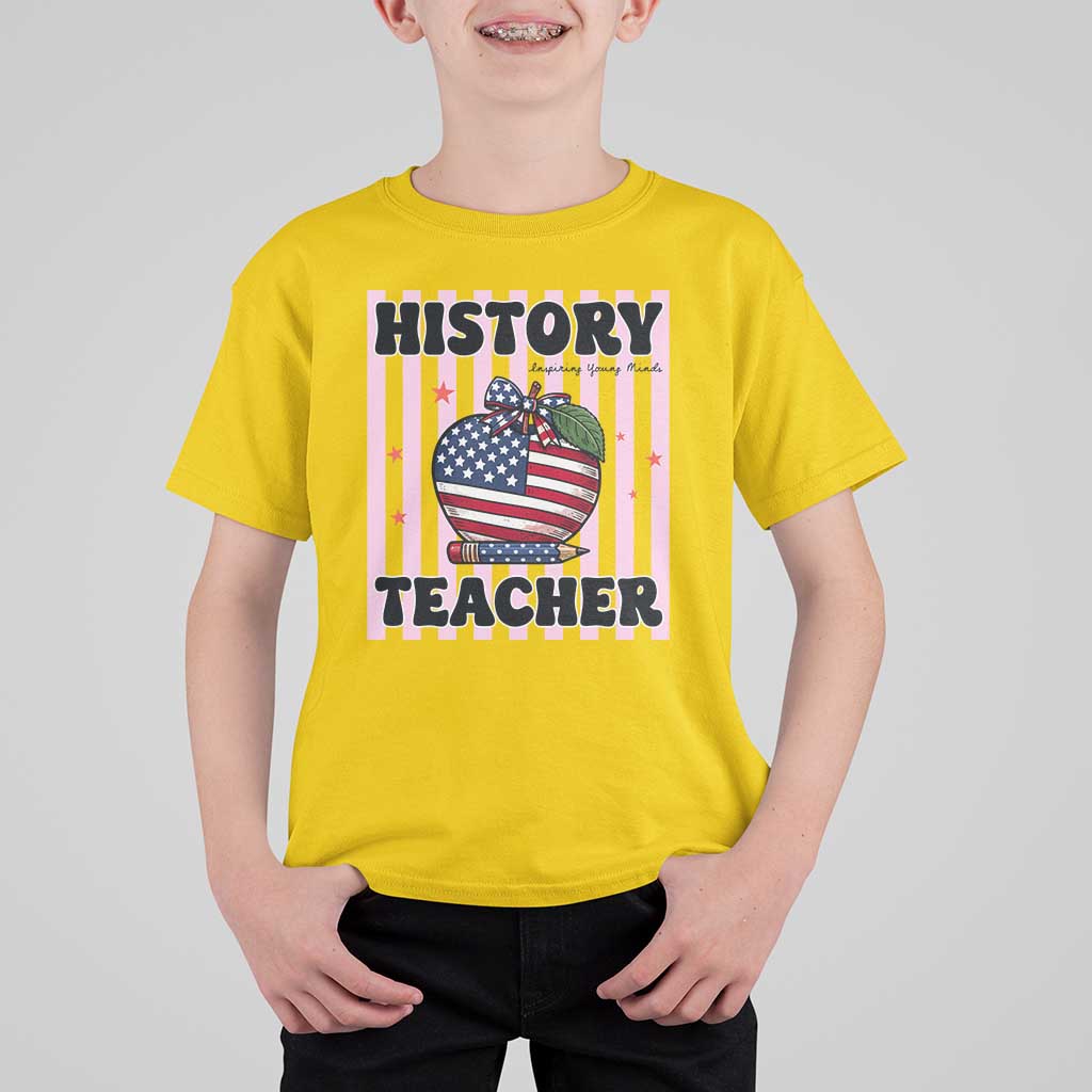 Inspiring Young Minds Teacher T Shirt For Kid 250th Anniversary Educator Gift