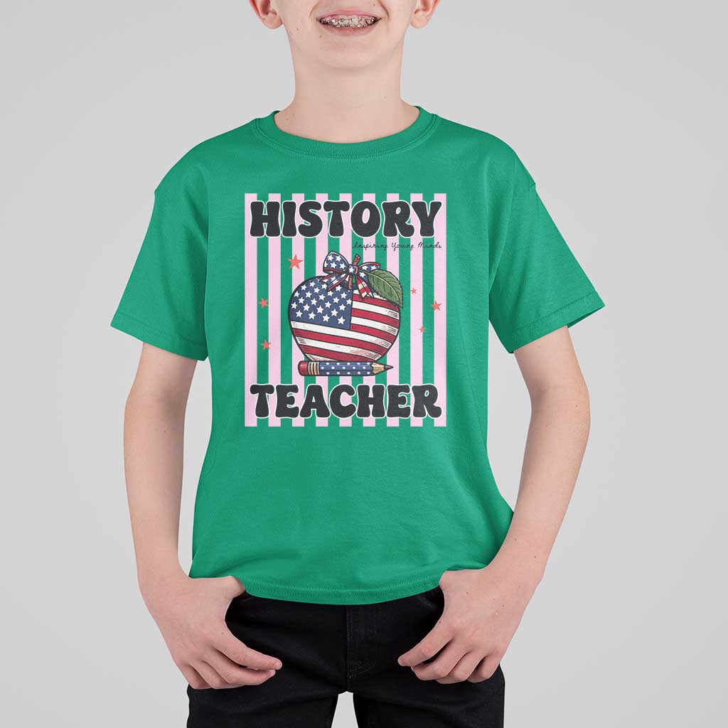 Inspiring Young Minds Teacher T Shirt For Kid 250th Anniversary Educator Gift