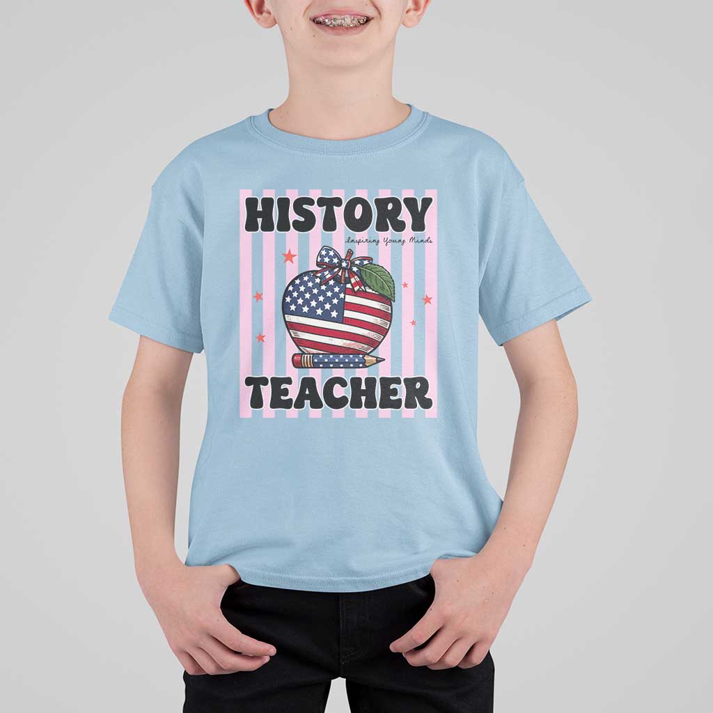 Inspiring Young Minds Teacher T Shirt For Kid 250th Anniversary Educator Gift