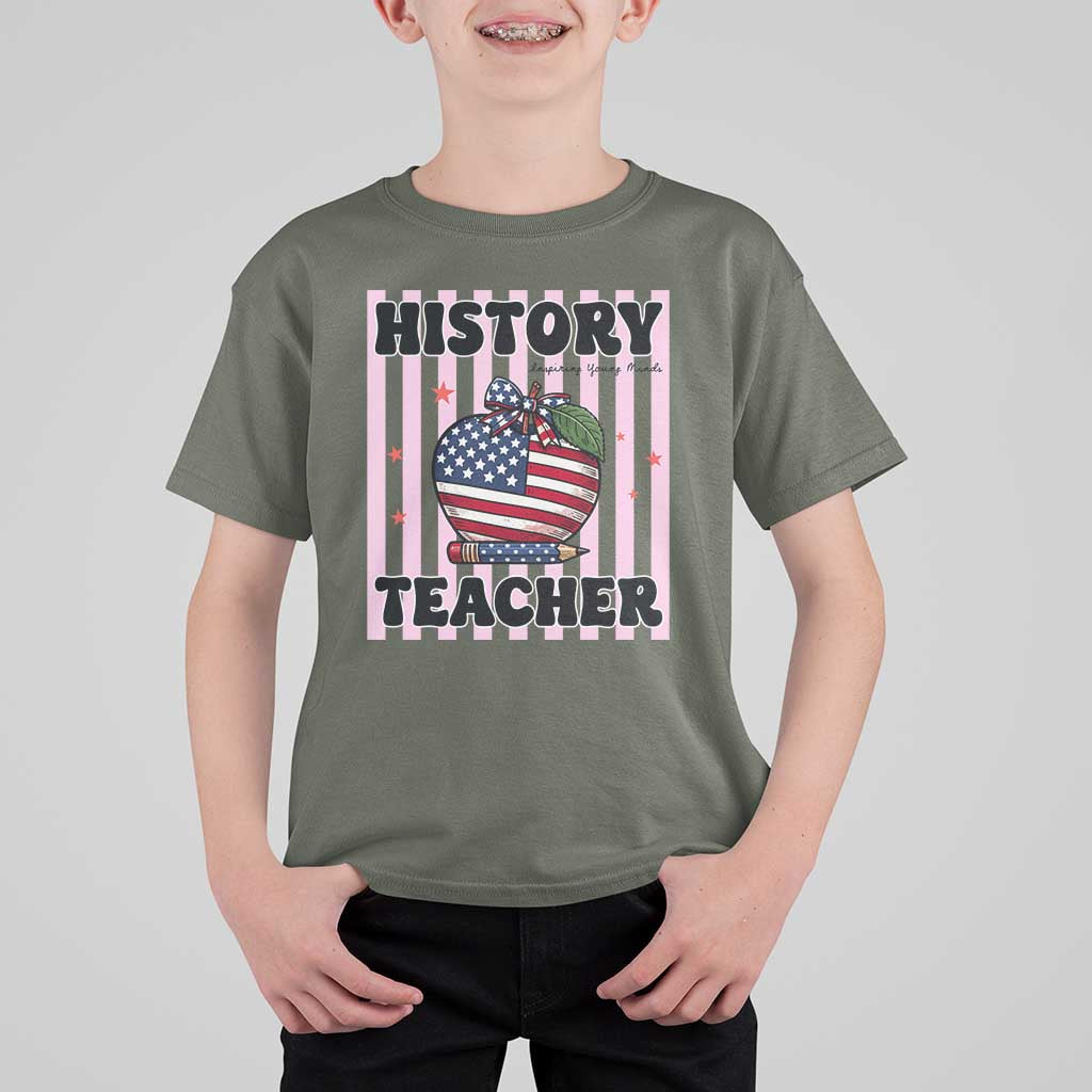 Inspiring Young Minds Teacher T Shirt For Kid 250th Anniversary Educator Gift
