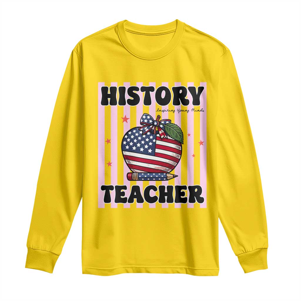 Inspiring Young Minds Teacher Long Sleeve Shirt 250th Anniversary Educator Gift