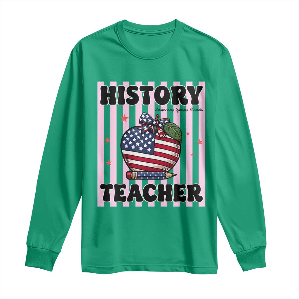 Inspiring Young Minds Teacher Long Sleeve Shirt 250th Anniversary Educator Gift