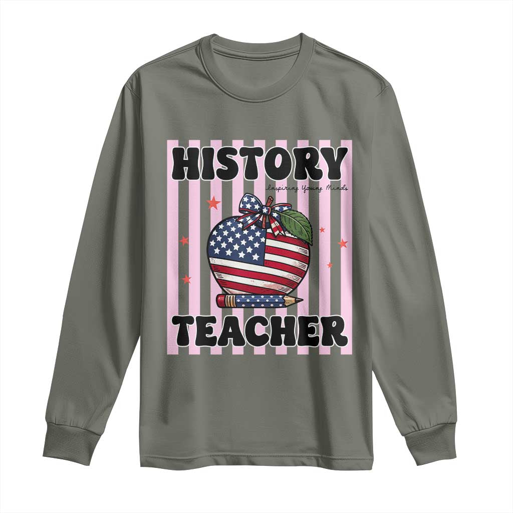 Inspiring Young Minds Teacher Long Sleeve Shirt 250th Anniversary Educator Gift