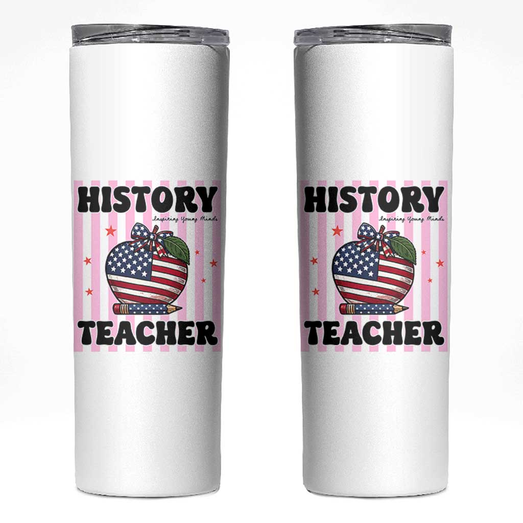 Inspiring Young Minds Teacher Skinny Tumbler 250th Anniversary Educator Gift