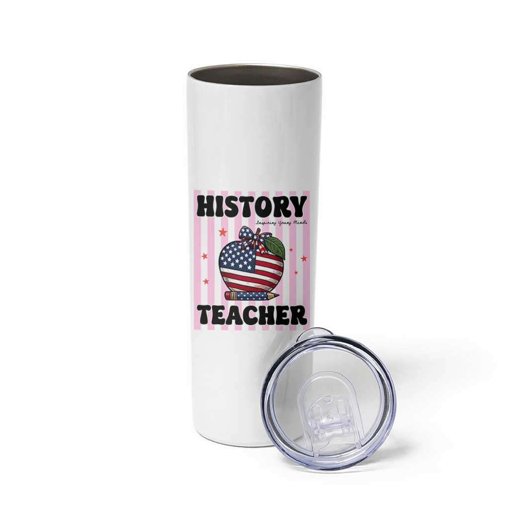 Inspiring Young Minds Teacher Skinny Tumbler 250th Anniversary Educator Gift