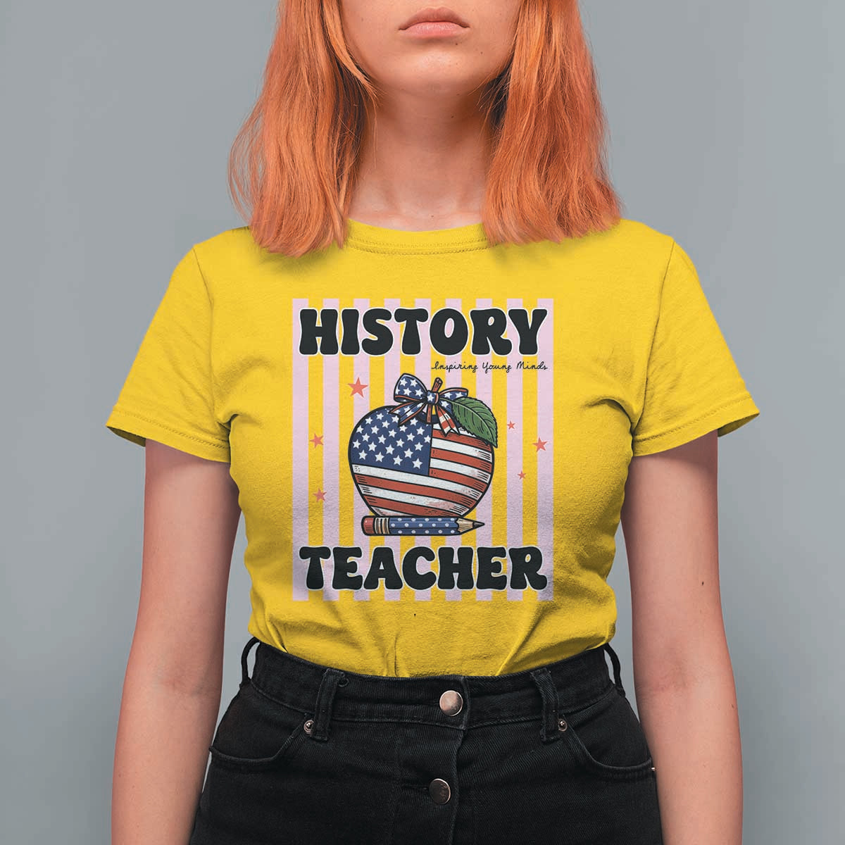 Inspiring Young Minds Teacher T Shirt For Women America 250th Anniversary Gift