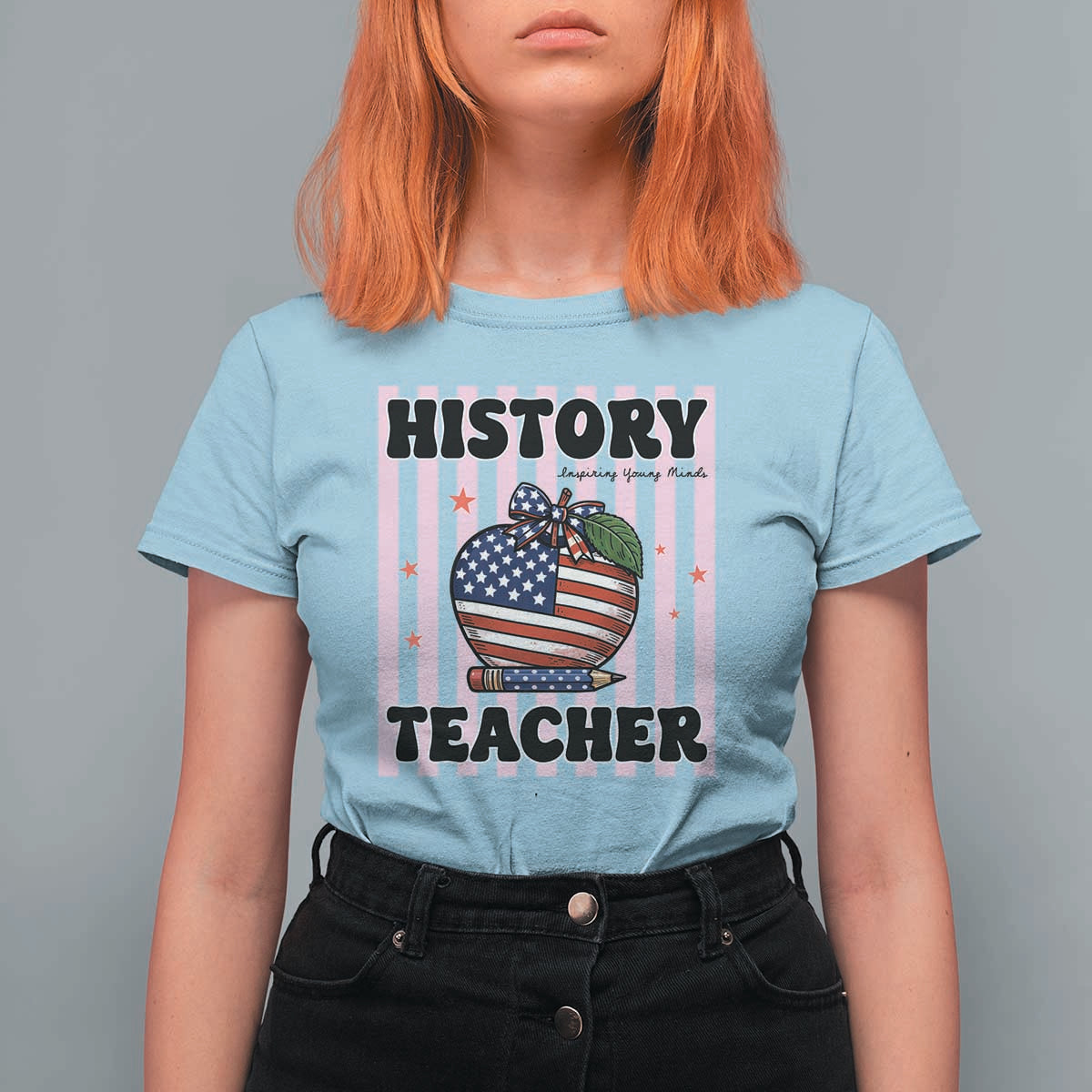 Inspiring Young Minds Teacher T Shirt For Women America 250th Anniversary Gift