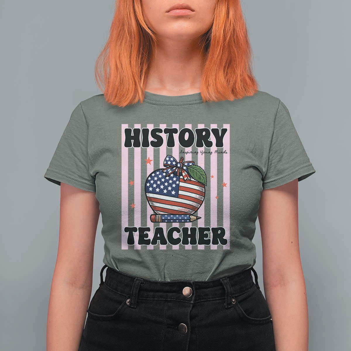 Inspiring Young Minds Teacher T Shirt For Women America 250th Anniversary Gift