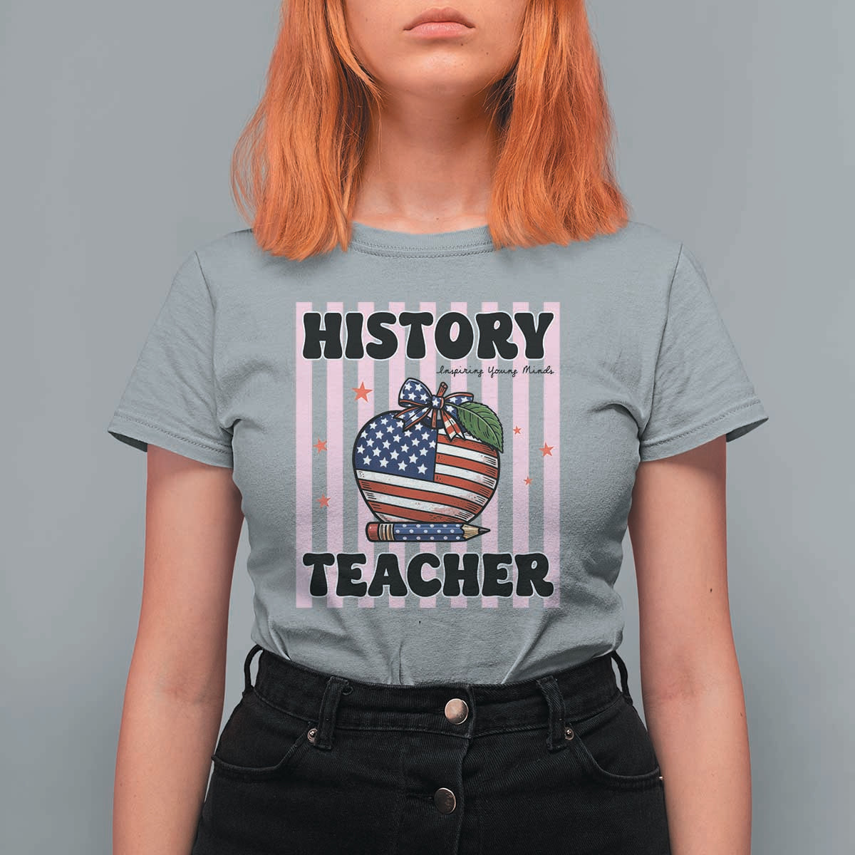 Inspiring Young Minds Teacher T Shirt For Women America 250th Anniversary Gift