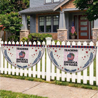Inspiring Young Minds Teacher Patriotic Fan Flag USA 250th Anniversary Gift
