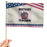Inspiring Young Minds Teacher Patriotic Handheld Flag 250th Anniversary Educator Gift