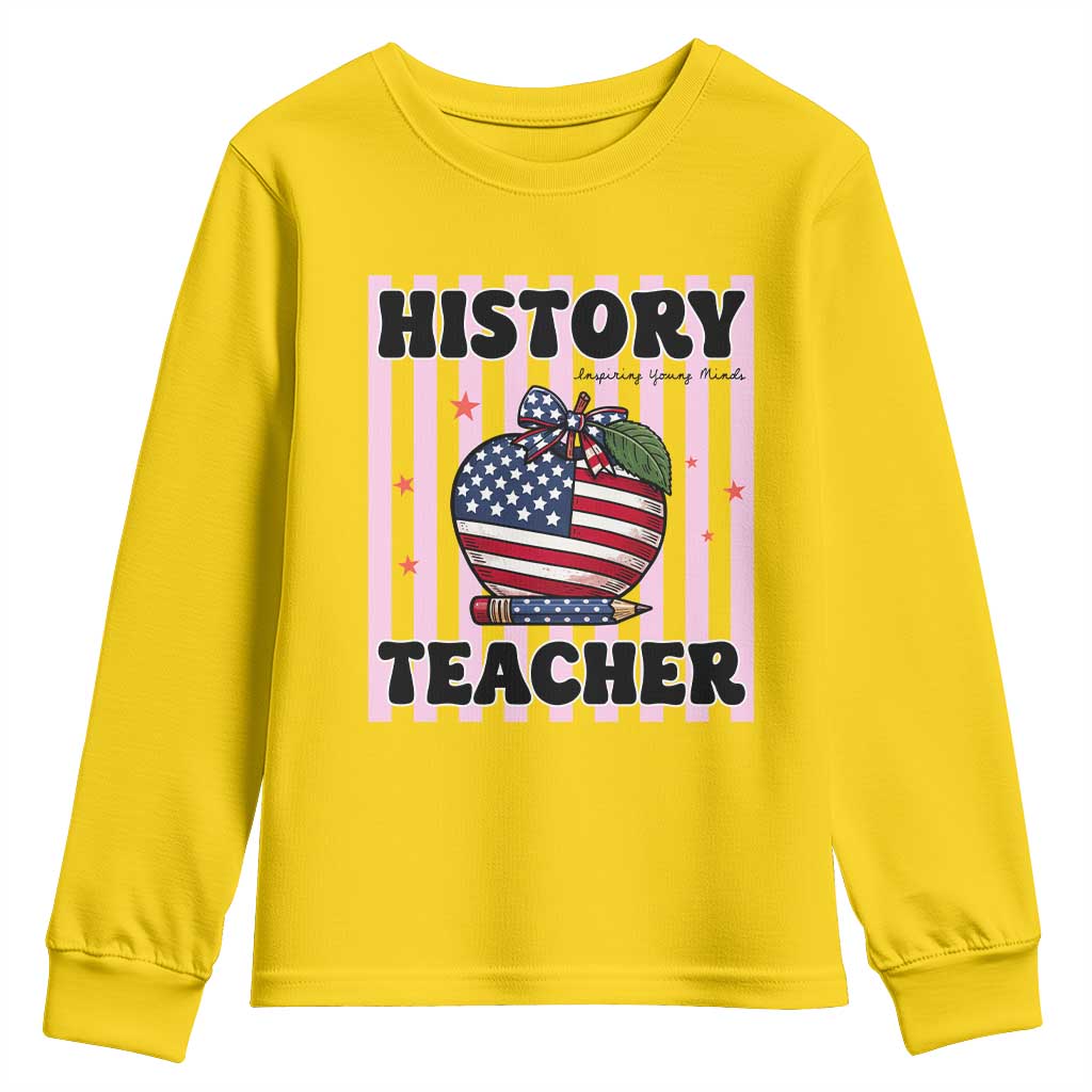 Inspiring Young Minds Teacher Youth Sweatshirt 250th Anniversary Educator Gift