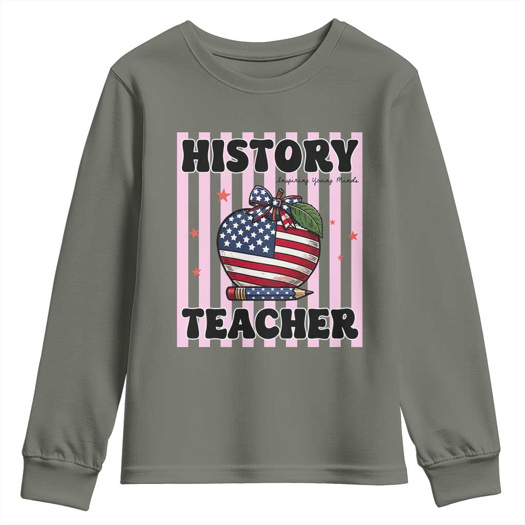 Inspiring Young Minds Teacher Youth Sweatshirt 250th Anniversary Educator Gift