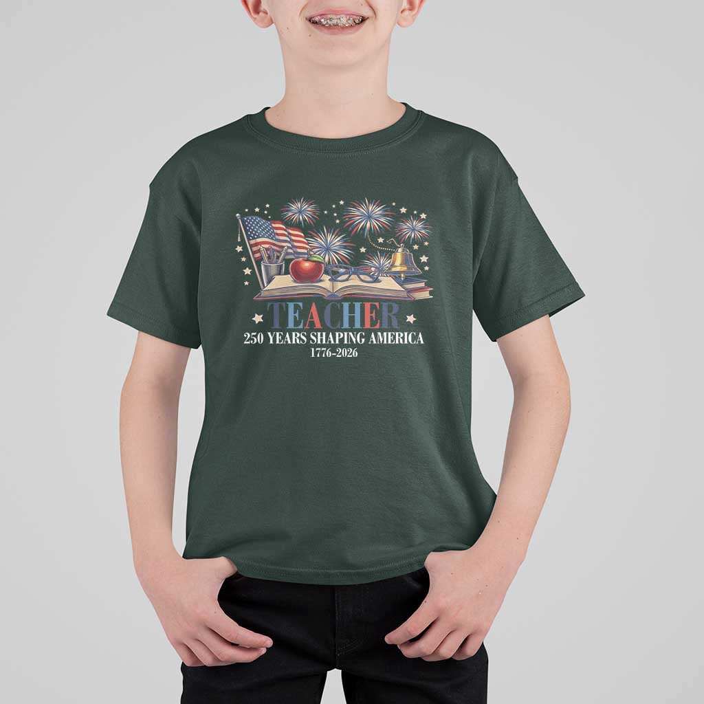 250 Years Shaping America Educator T Shirt For Kid America 250th Anniversary