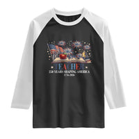 250 Years Shaping America Educator Raglan Shirt America 250th Anniversary