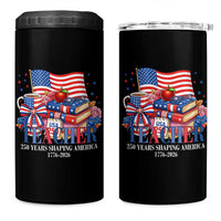 250 Years Shaping America Anniversary 4 in 1 Can Cooler Tumbler Proud Educator Gift