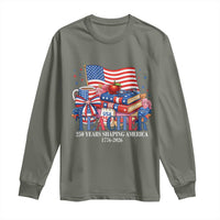 250 Years Shaping America Anniversary Long Sleeve Shirt Proud Educator Gift