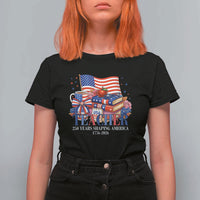 250 Years Shaping America Anniversary T Shirt For Women Proud Educator Gift